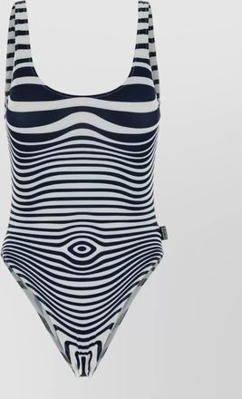 Jean Paul Gaultier stretch swimsuit scoop neck low back