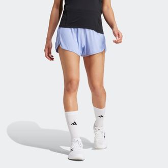 adidas Shorts ADIDAS PERFORMANCE PACER RIB SHORT, Damen, Gr. XL, N-Gr, blau (blau spark), Obermaterial: 89% Polyester, 11% Elasthan, Hosen Shorts
