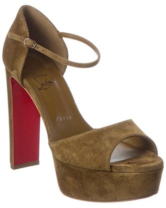 Christian Louboutin Sandaloo 130 Suede Platform Sandal