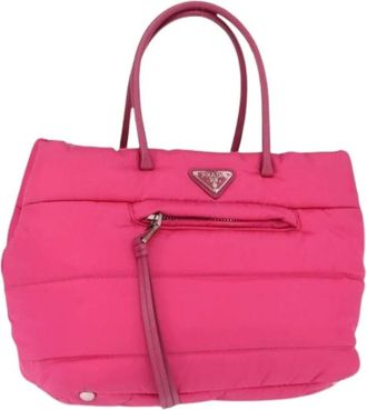 Prada Pre-owned Tote Bags, female, Pink, Size: ONE SIZE Pre-owned Vintage Tote Bag