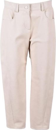 Stella McCartney Dames, Broeken, Wit, Maat: XS Viscose