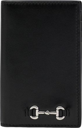 Gucci 25 Horsebit Card Holder Black 846951-AAFP1-1000