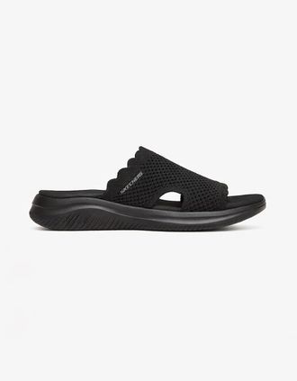 Skechers Womens Skechers ULTRA FLEX 3.0 SANDAL-BRING I Womens Sliders Black - Size: 5.5