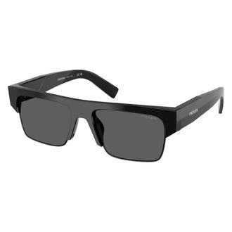 Prada Sunglasses, male, Black, Size: 55 MM PR D12Su Sunglasses