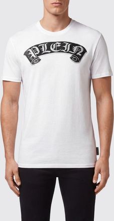 Philipp Plein T-shirt in cotone con logo ricamato e applicazione di strass