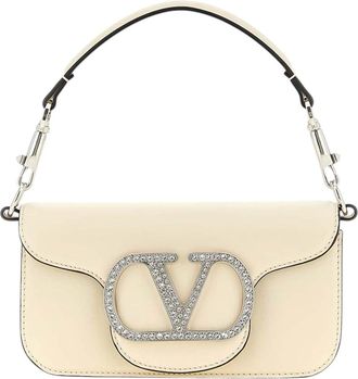 Valentino Garavani Ivory Loco Small Shoulder Bag