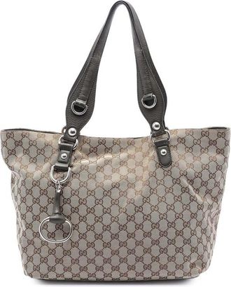 Gucci Pre-owned Gucci Medium GG Canvas Icon Bit Tote 229852 493492