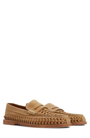 Sperry Top-Sider Gold Cup Woven Penny Loafer in Tan at Nordstrom, Size 11.5