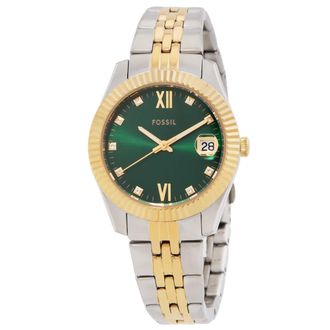 Fossil Scarlette Quartz Green Dial Ladies Watch ES5388