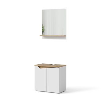 Vicco Conjunto De Muebles De Ba&ntilde;o Marelle, Blanco, 2 Piezas