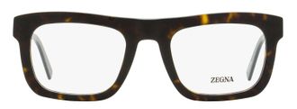 Ermenegildo Zegna EZ5276 Bold Rectangular Eyeglasses - Brown
