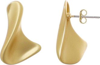Adornia Adornia 14K Plated Twist Stud Earrings