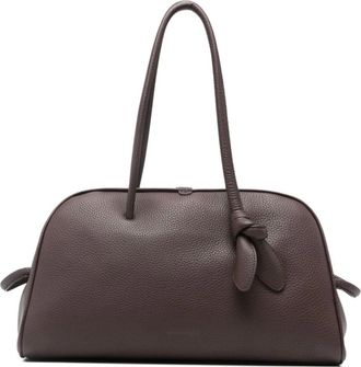 Jacquemus Shoulder Bags, female, Brown, ONE SIZE, Le Turismo Leather Handbag
