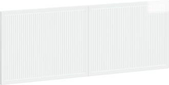 vidaXL Cabecero Montada En La Pared Ede Blanco Brillante Vidaxl