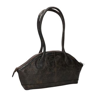 N&uacute;noo Tassen, Dames, Bruin, ONE Size, Leer, AYO Schoudertas