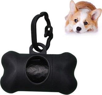 No Brand Soporte Para Bolsas De Excrementos De Perro Con Clip Para Cintur&oacute;n, Incluye 1 Rollo De Bolsas Para Excrementos De Perro, Color Negro (855cm)
