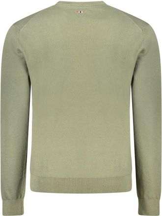 Napapijri Cotton Crew Neck Sweater - Green