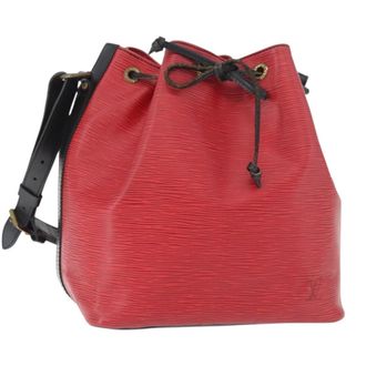 Louis Vuitton Bicolor Petit Noe Epi Leather Red Leather Handbag (Pre-Owned)