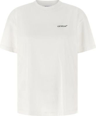 Off-white Floral Arrow Logo T-Shirt - Dames - T-shirts - Wit - XS - Katoen - Tops