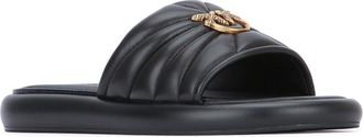 Pinko Womens Fiona Slipper Black Rubber