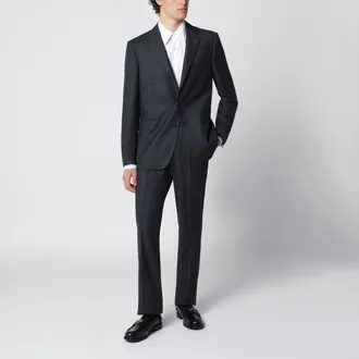 Tagliatore Black wool trousers