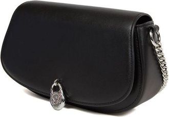 Michael Kors Womens Crossbody Bag Black Leather | Polyurethane Crossbody-bags