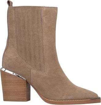 Alma En Pena Enkellaarzen met elastiek - Dames - Cowboylaarzen - Beige - 39 EU - Schoenen