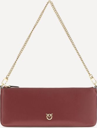 Pinko Horizontal Flat leather Shoulder Bag Female UNI
