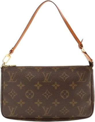 Louis Vuitton Pre-owned Monogram Pochette - Dames - Vintage Schoudertas - Bruin - ONE Size - Vintage