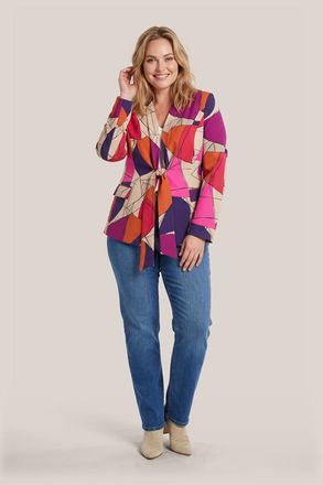 Mart Visser Hannah Print Blazer Plum / Multi Maxi
