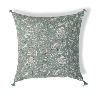 Febronie Coj&iacute;n algod&oacute;n 50x50verde celad&oacute;n