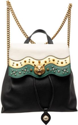 Gucci Pre-owned Gucci Leather Studded Animalier Malin Backpack Ladies 6S9A4VE7ZUU5MYAR
