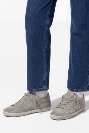 Golden Goose Super-Star Classic Sports Shoes, Womens, Grey