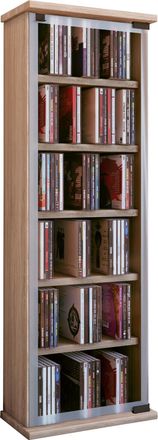 ebuy24 Ebuy24 - Vcm Cd Estante Madera Armario Cd Con Puertas De Vidrio De Seguridad Esg Para 204 Cd O 72 Dvds Dimensiones: Al. 92 X An. 31 X T. 18 Cm Estante