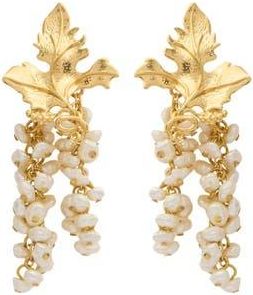 Peracas Mini Adile Grape Statement Earrings in Ivory at Nordstrom