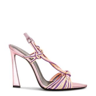 Saint Laurent Womens Scoubi Strappy Sandals, Brand Size 40 ( US Size 10 )