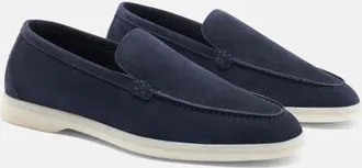 Scarosso Ludovica Loafers in Blue - Suede at Nordstrom, Size 39.5