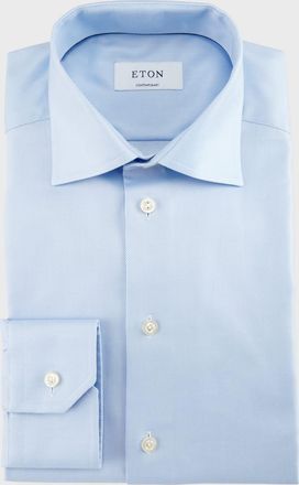 Eton Contemporary-Fit Cavalry Twill Dress Shirt