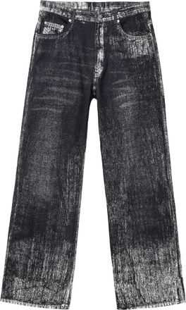 Camperlab Jeans dritti con lavaggio acido - Nero