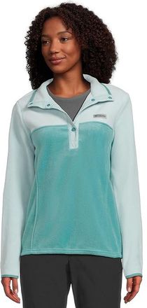 Columbia Bentontm Springs 1/2 Snap Pull Over II Womens Coat Teal/Spray : LG, Fleece/Nylon
