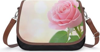 Generic A Beautiful Rose Small Womens Crossbody Bags Shoulder Handbag with Adjustable Strap for Travel