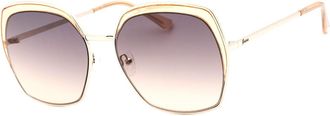 Guess GF0410 33F Womens Sunglasses Gold Size 59