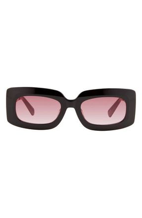 Kurt Geiger 53mm Square Sunglasses in Black Pink/Burgsf Pink at Nordstrom