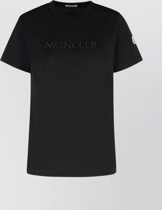 Moncler cotton crew neck t-shirt logo
