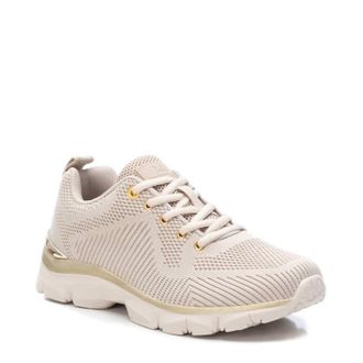 Xti Womens Lace-Up Sneakers In Beige