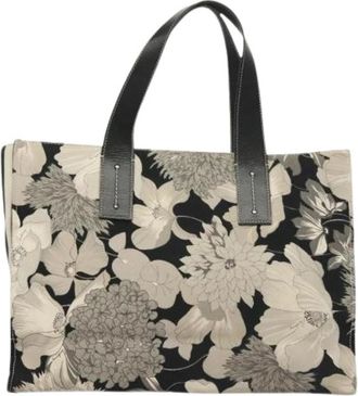 Burberry Pre-owned Tote Bags, female, Multicolor, Size: ONE SIZE Pre-owned Canvas Tote