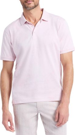 Robert Graham Linford Cotton Polo in Light Pink at Nordstrom, Size Xxx-Large