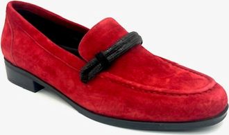 Vaneli Womens Karida Suede Loafer In Red