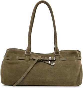 Marge Sherwood Tassen, Dames, Groen, ONE Size, Su&egrave;de, Schoudertas