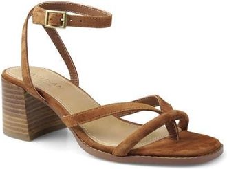 Artisan by Zigi Dippy Block Heel Sandal in Tan Suede at Nordstrom, Size 11
